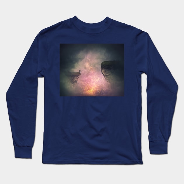volcanic sparkles Long Sleeve T-Shirt by 1STunningArt